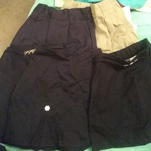 Lot of 5 Girl's Uniform Shorts and Skirts